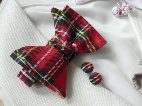 lot tartan rouge